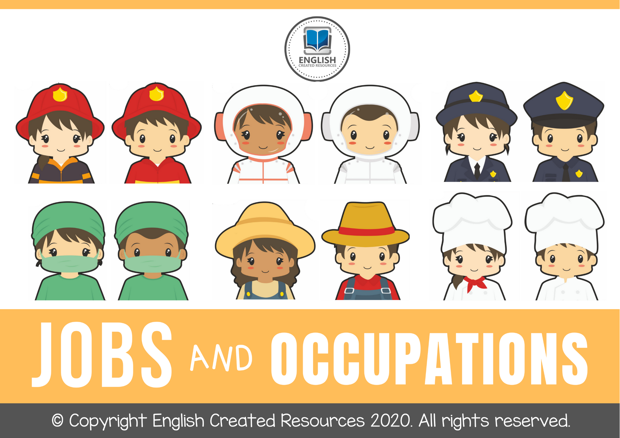 Jobs and Occupations Activity Book English Created Resources