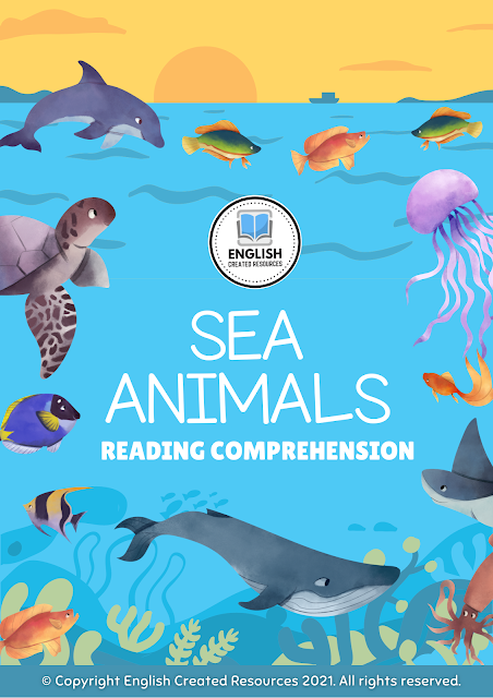 Sea Animals Reading Comprehension - English Created Resources