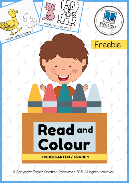 Read and Color Worksheets - English Created Resources
