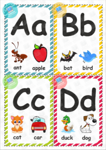 Alphabet Flashcards Worksheets - English Created Resources
