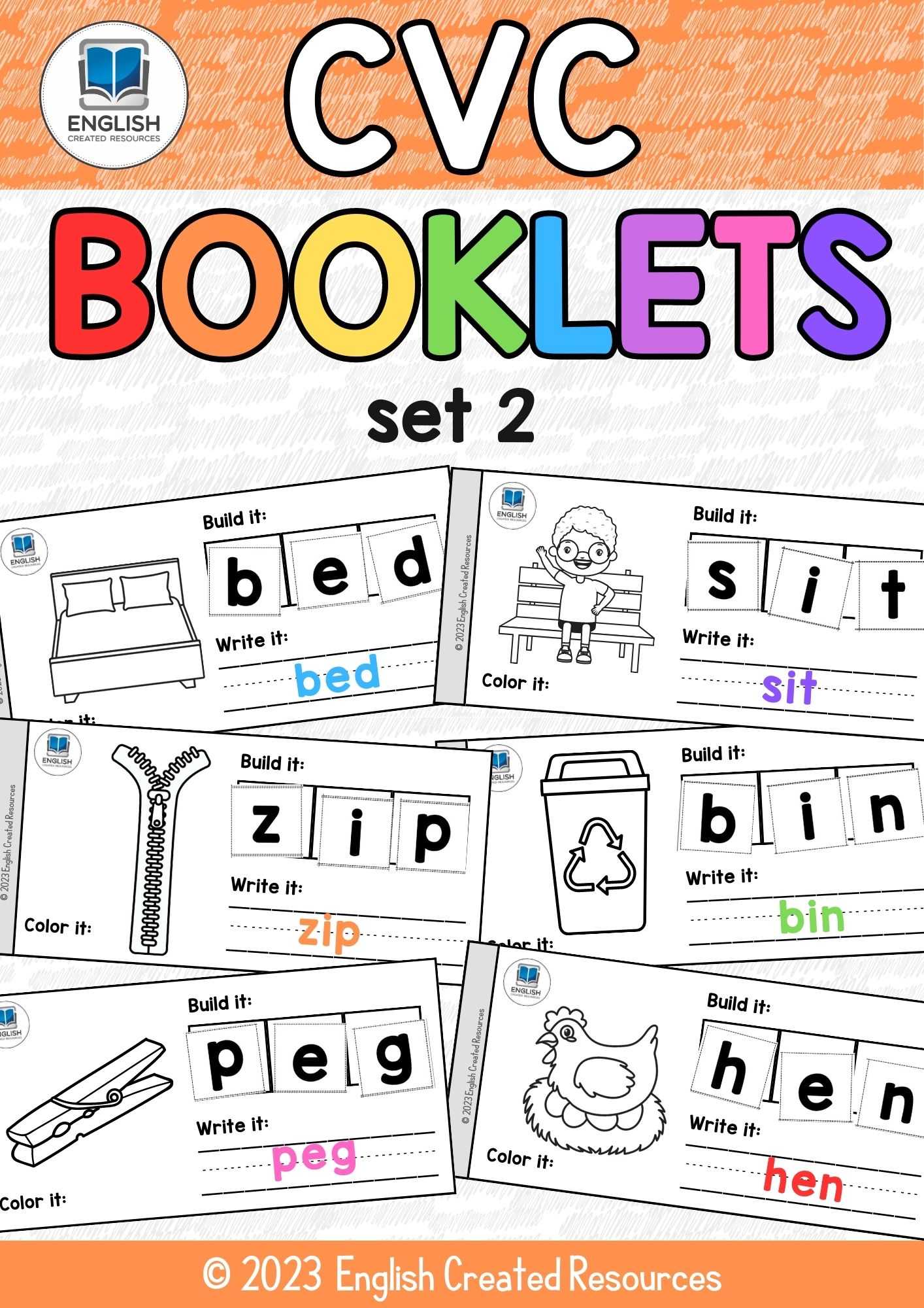 CVC Booklets Set Two - English Created Resources