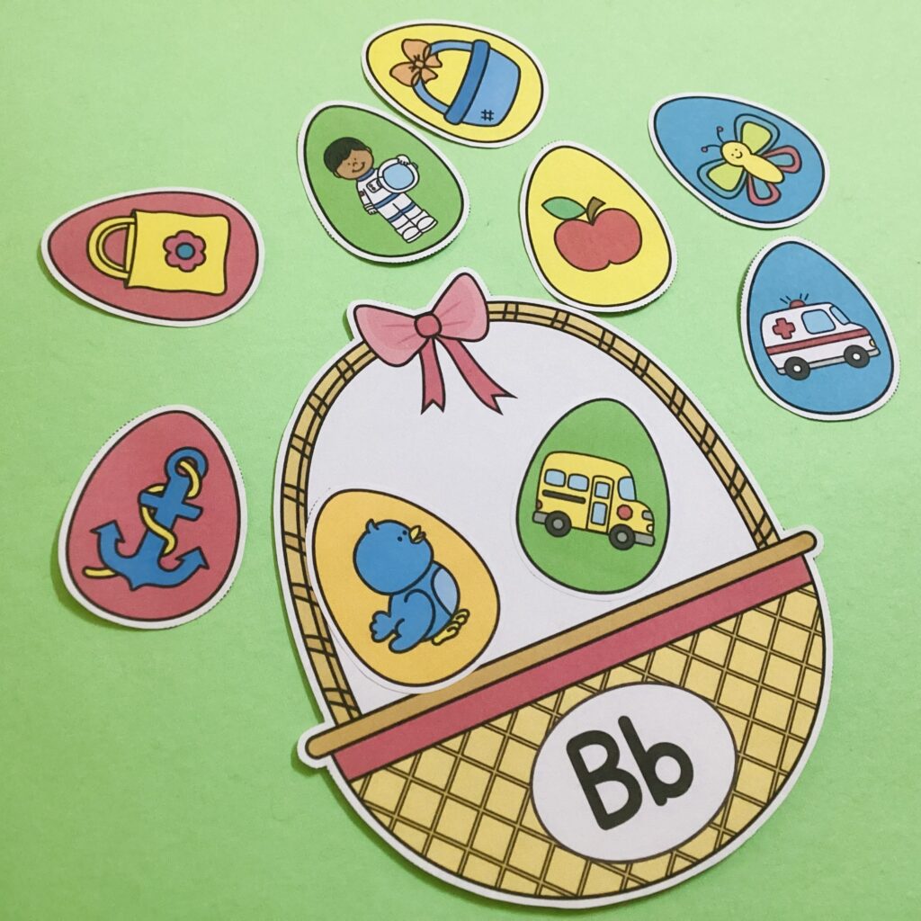 Alphabet Easter Eggs Sorting – English Created Resources